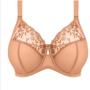 Elomi Zarla Stretch Banded Bra 34K NWT Cafe Au Lait
